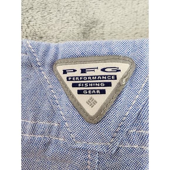 Columbia PFG Solar Fade Shorts Size 8 Stormy Blue Fishing Outdoors 4" Inseam - Picture 3 of 14